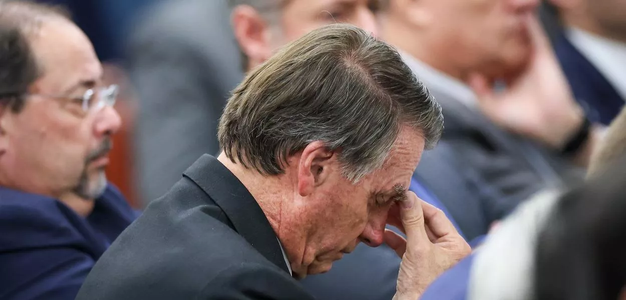 Jair Bolsonaro durante interrogatório no STF