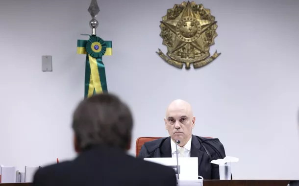 Jair Bolsonaro e Alexandre de Moraes no STF - 10/06/2025