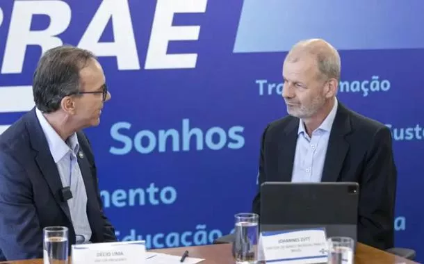 Presidente do Sebrae, Décio Lima, e o diretor do Banco Mundial para o Brasil, Johannes Zutt