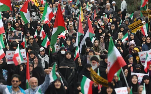 Manifestação pró-Palestina em Teerã, Irã