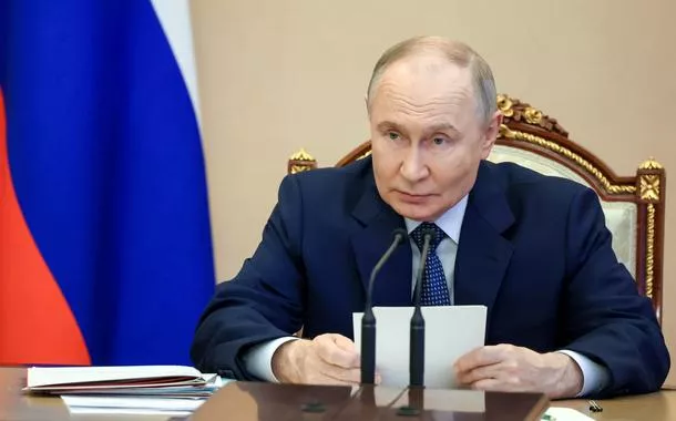 Vladimir Putin em Moscou
 