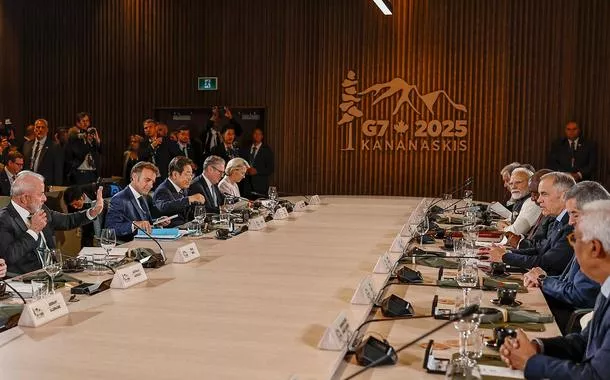 Lula em reunião do G7