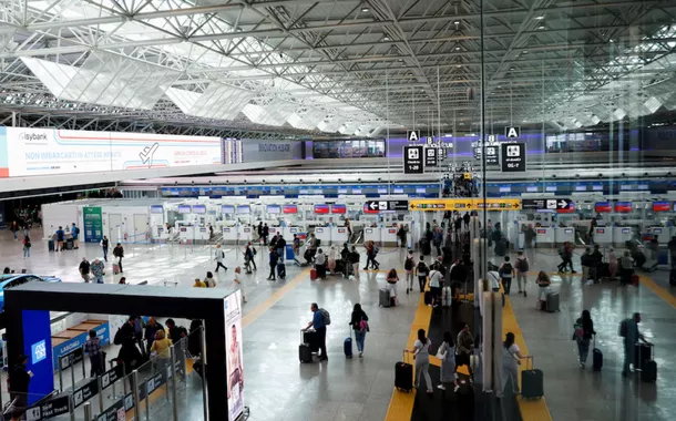 Uma vista do Aeroporto Internacional Leonardo da Vinci em Fiumicino, perto de Roma, Itália, 23 de setembro de 2024