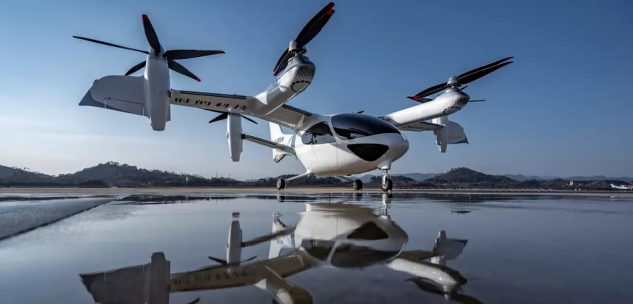 Táxi aéreo E20, em Xangai
