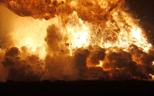Explosão do foguete SpaceX 