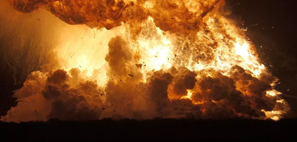 Explosão do foguete SpaceX 