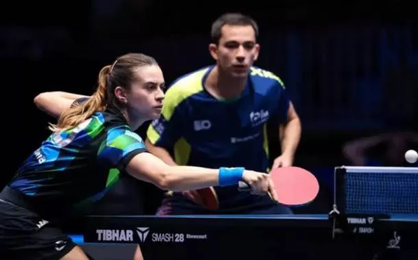 Hugo Calderano e Bruna Takahashi vão à final de torneio na Eslovênia