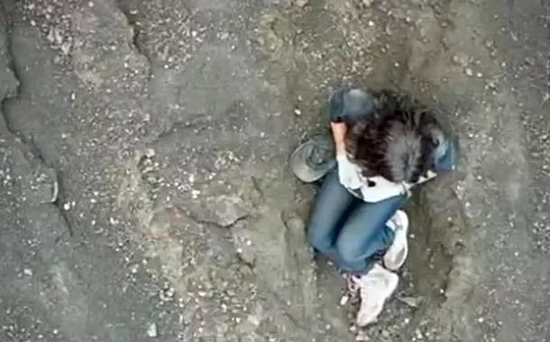Brasileira aguarda o resgate