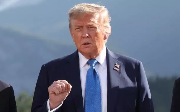 Presidente dos EUA, Donald trump, durante reunião de cúpula do G7 no Canadá
16/06/2025 