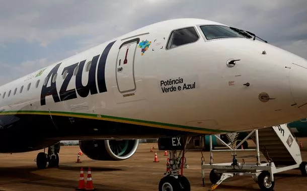 Aeronave da companhia aérea Azul