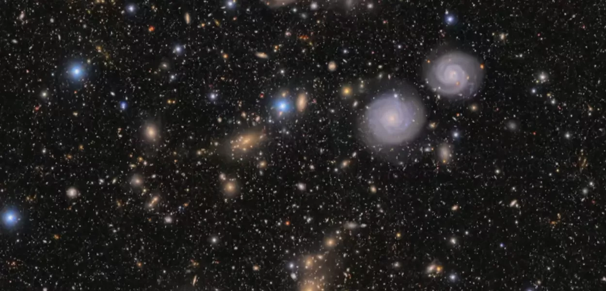 Imagem do universo registrada pela câmera do Observatório Rubin, localizado no Chile - 23/06/2025