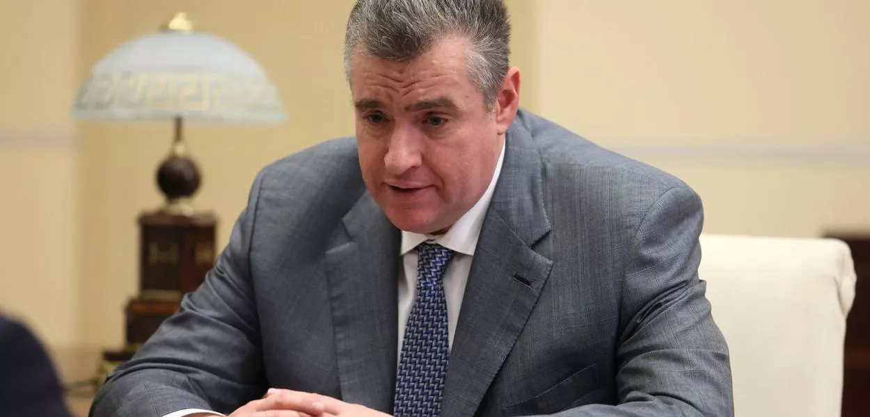 O parlamentar russo Leonid Slutsky em reunião no Kremlin - 13/02/2023