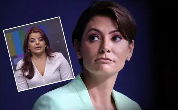 Teônia Mikaelly Pereira de Sousa e Michelle Bolsonaro