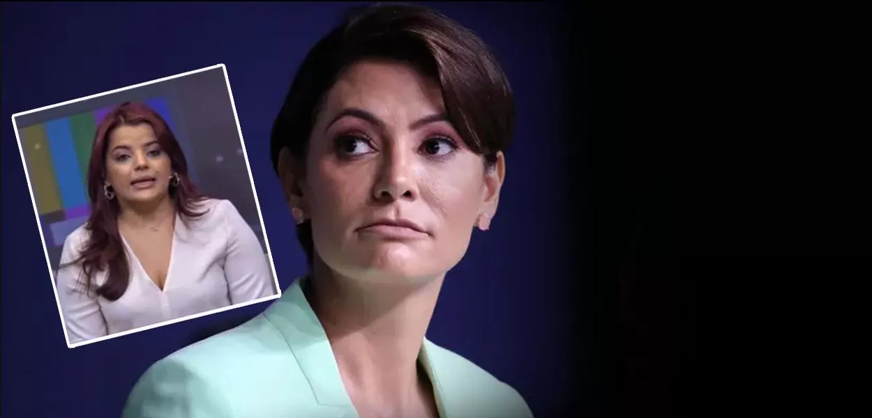 Teônia Mikaelly Pereira de Sousa e Michelle Bolsonaro