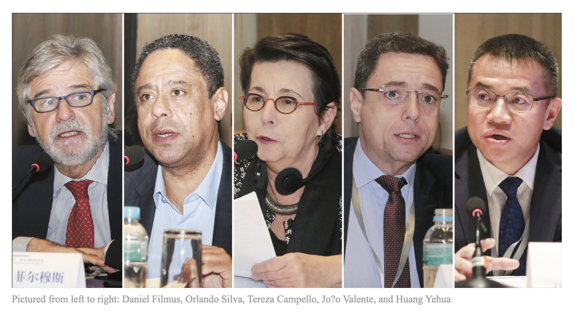 Daniel Filmus, Orlando Silva, Tereza Campello, João Valente e Huang Yehua