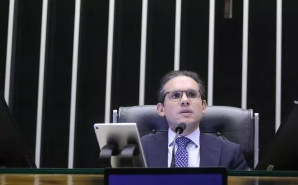 O presidente da Câmara dos Deputados, Hugo Motta - 18/06/2025