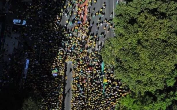 Ato com a presença de Bolsonaro na Av. Paulista