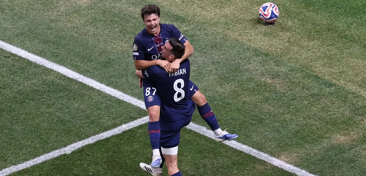 Comemoração após gol do PSG contra o Inter Miami
