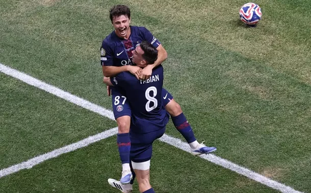 Comemoração após gol do PSG contra o Inter Miami