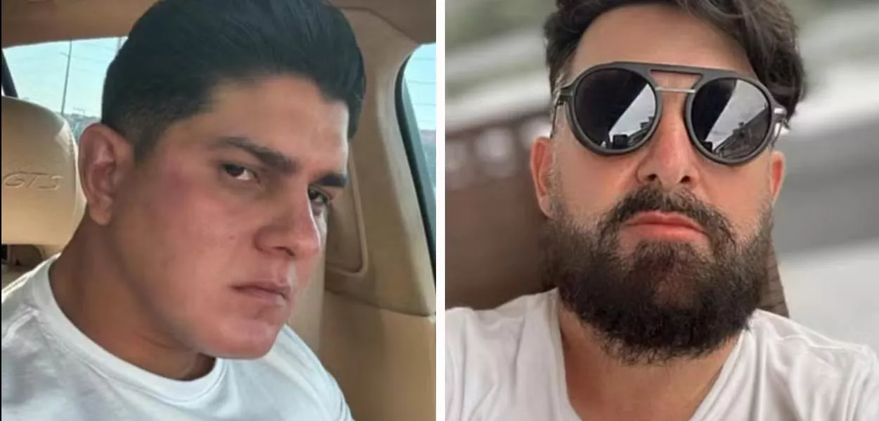 Thiago Adolfo e Deyvid Luiz Leite foram mortos a tiros em uma imobiliária de Balneário Piçarras (SC)