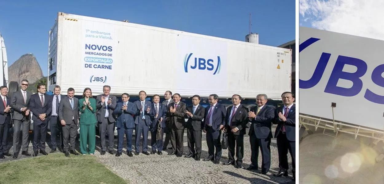 Caminhão da JBS em Mozarlândia (GO)