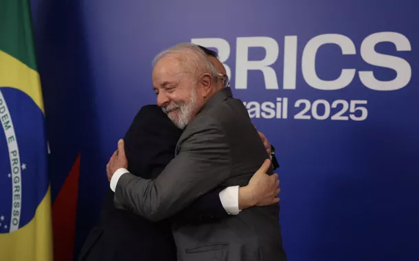Presidente Lula ao receber Li Qiang, da China, para a Cúpula do BRICS, no Rio de Janeiro-RJ - 05/07/2205