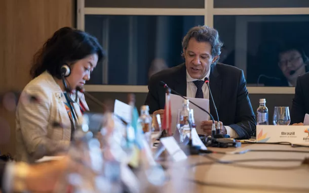Fernando Haddad, no encontro do Novo Banco de Desenvolvimento