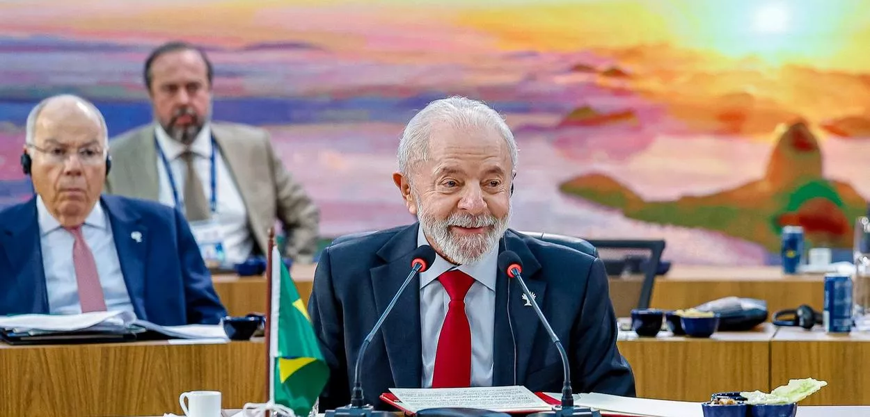 Presidente da República, Luiz Inácio Lula da Silva, durante a sessão plenária “Paz e Segurança e Reforma da Governança Global”, no Museu de Arte Moderna (MAM). Rio de Janeiro - RJ