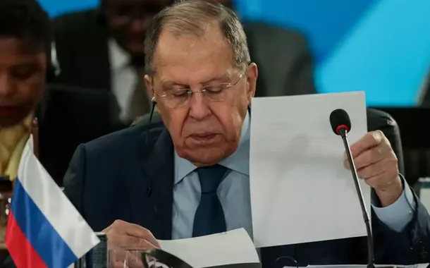 Rio de Janeiro (RJ), 07/07/2025 - O chanceler russo, Sergei Lavrov (Rússia), durante abertura da plenária Meio ambiente, COP 30 e saúde global, no BRICS, no Museu da Arte Moderna do Rio de Janeiro (MAM-RJ)