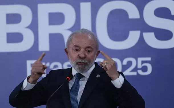 Rio de Janeiro (RJ) - 07/07/2025 - Presidente Luiz Inácio Lula da Silva, durante pronunciamento ao final do BRICS
