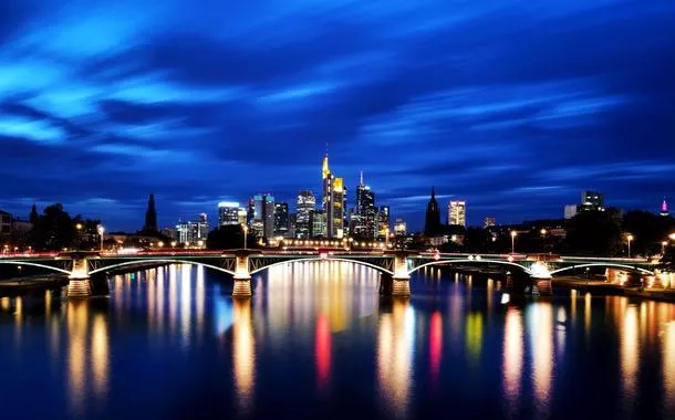 Vista de Frankfurt, Alemanha
01/10/2021.  