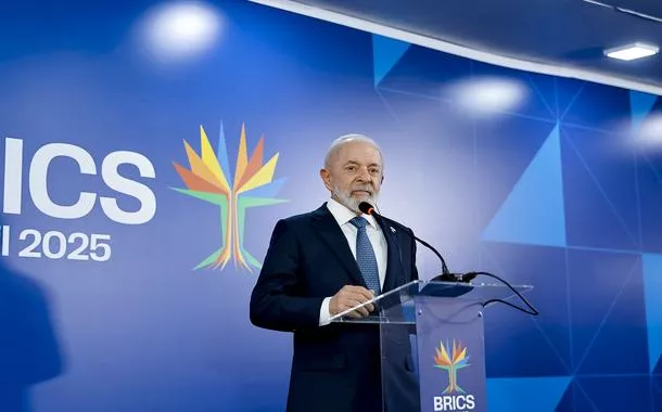 Presidente da República, Luiz Inácio Lula da Silva, durante declaração à imprensa, na Sala de Coletiva. Rio de Janeiro - RJ - 07/07/2025