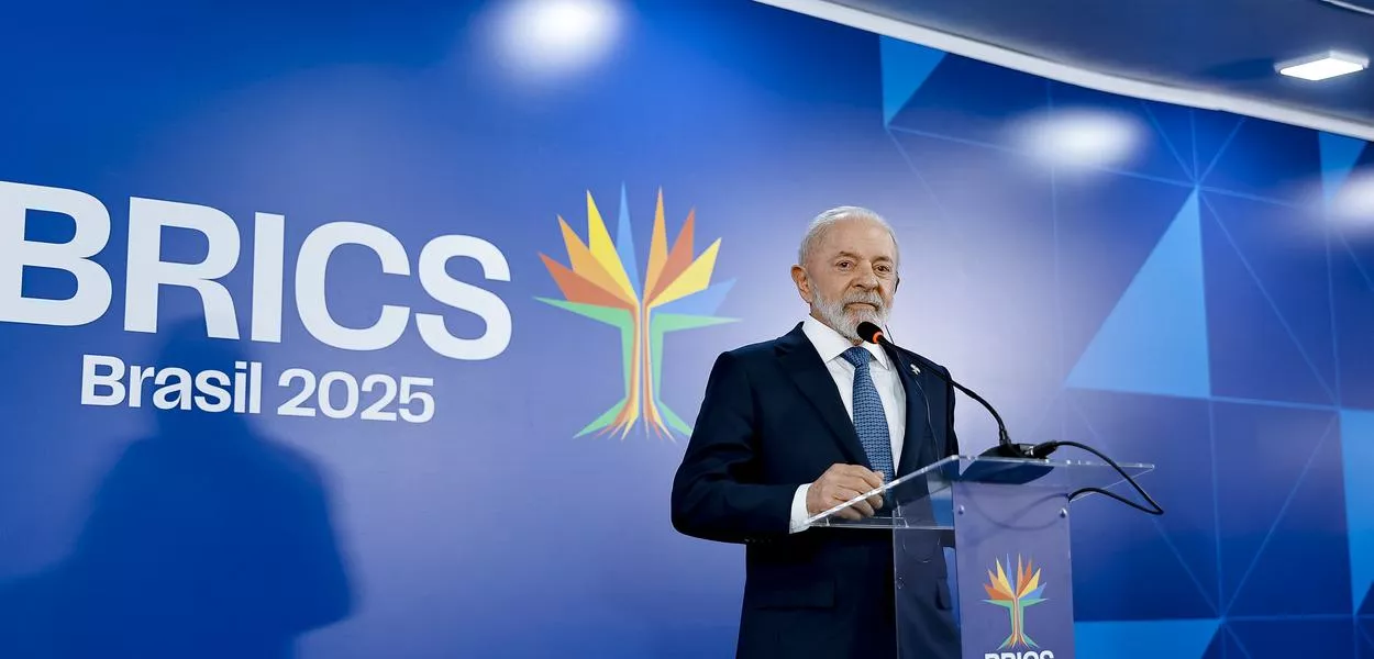 Presidente da República, Luiz Inácio Lula da Silva, durante declaração à imprensa, na Sala de Coletiva. Rio de Janeiro - RJ - 07/07/2025