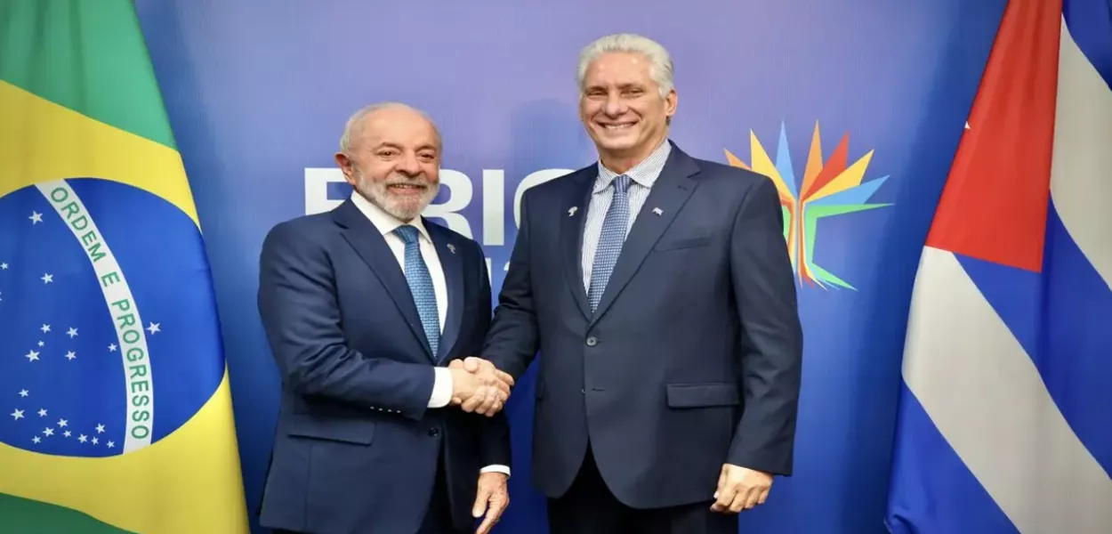 Os presidentes Lula e Díaz Canel