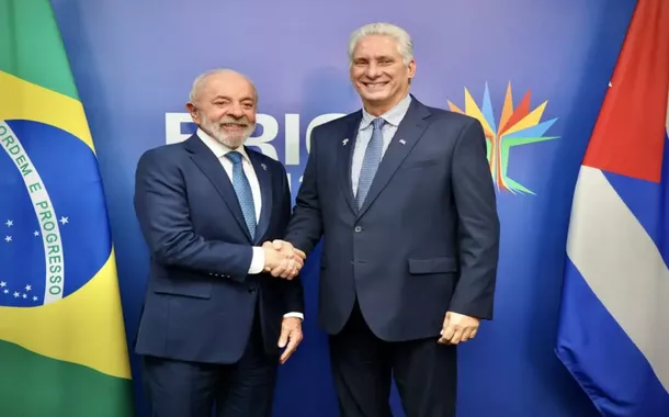 Os presidentes Lula e Díaz Canel