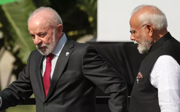 Lula e Narendra Modi  