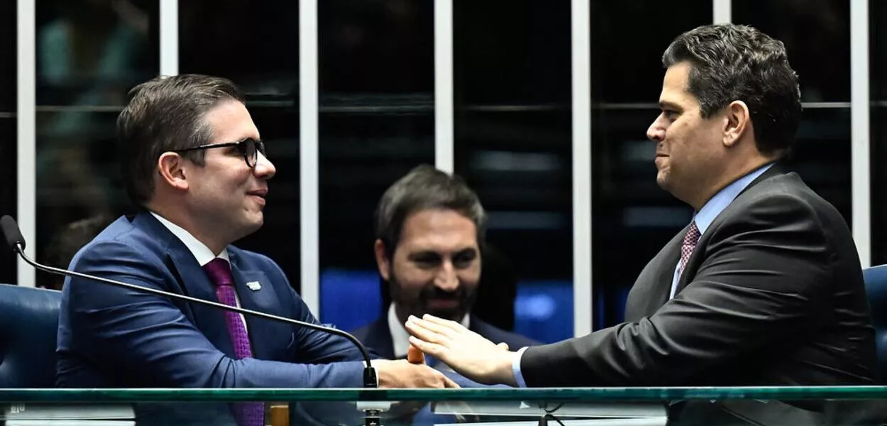 Hugo Motta e Davi Alcolumbre