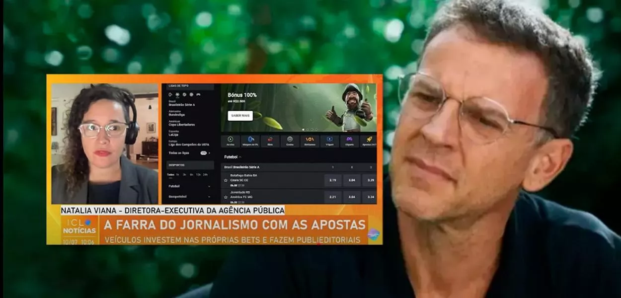 Natália Viana, da Agência Pública, e Eduardo Moreira