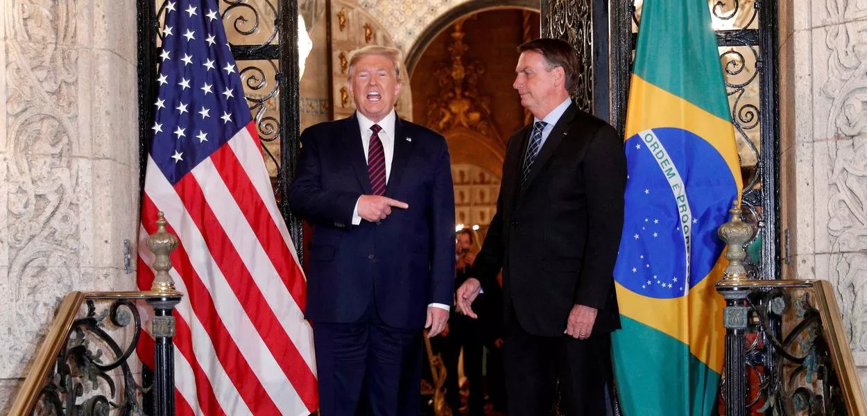 Donald Trump e Jair Bolsonaro na Flórida, EUA