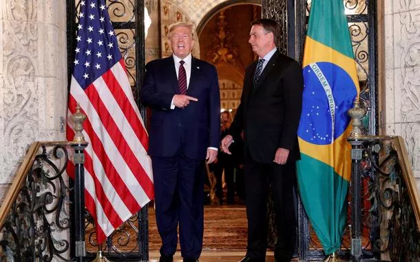 Trump e Bolsonaro na Flórida, EUA - 07/03/2020
