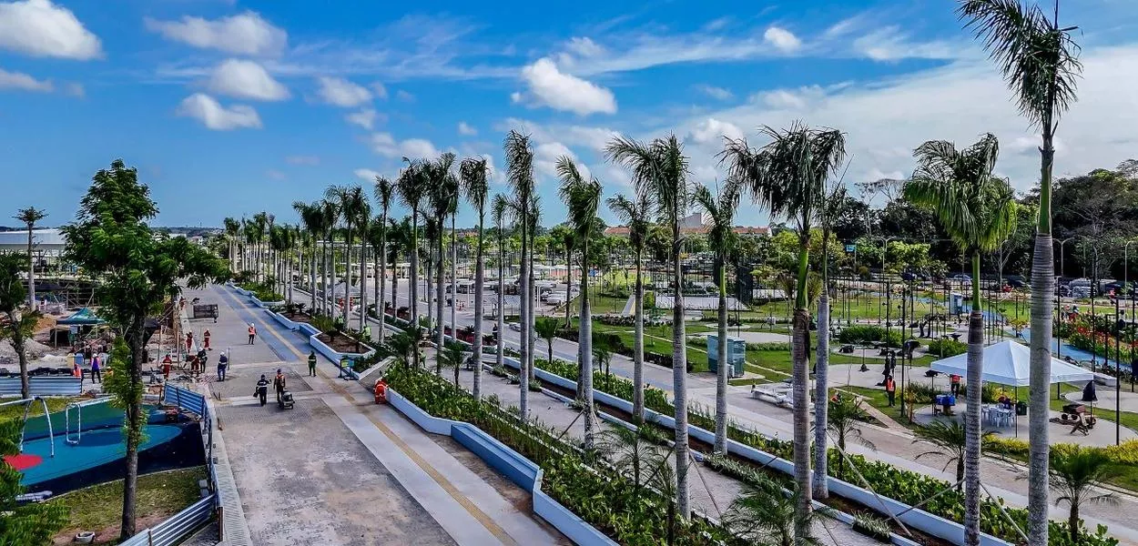 Parque da Cidade, em Belém, que vai abrigar os debates da COP30, em novembro 