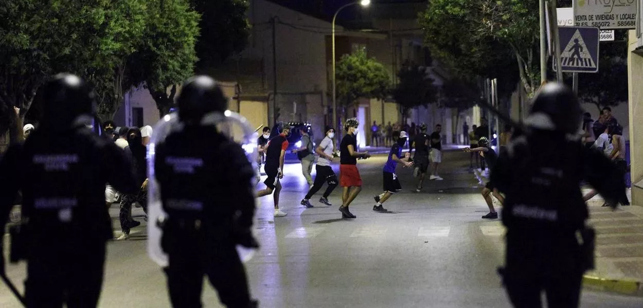 Confronto em Torre Pacheco, Espanha