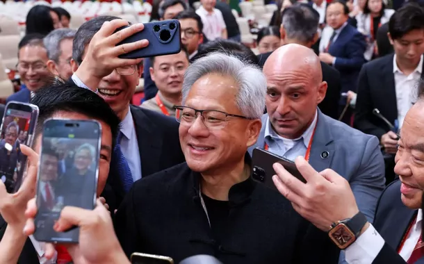 O CEO da Nvidia, Jensen Huang, durante visita a Pequim, na China - 16/07/2025 