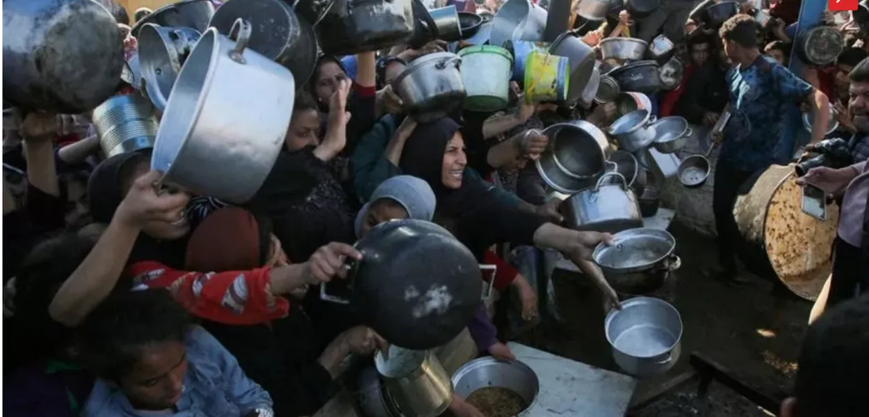 A fome se alastra em Gaza