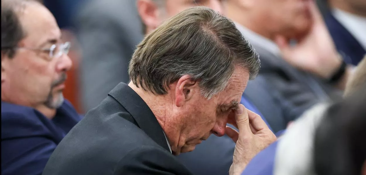 Jair Bolsonaro durante interrogatório no STF