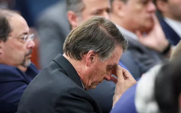 Jair Bolsonaro durante interrogatório no STF