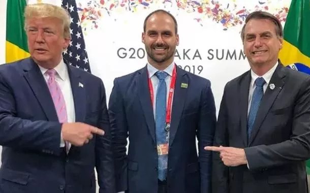 Trump, Eduardo e Jair Bolsonaro