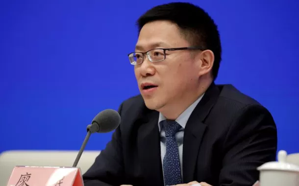 Liao Min, vice-diretor chinês do Escritório de Assuntos Financeiros e Econômicos da Comissão Central, fala durante uma coletiva de imprensa sobre o estado das negociações comerciais com os EUA em Pequim, China, em 13 de dezembro de 2019