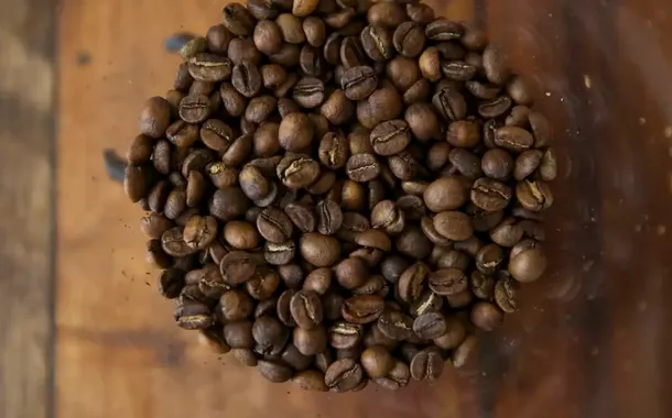 Grãos torrados de café