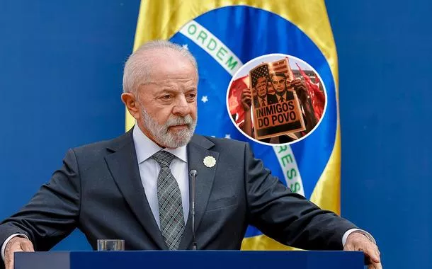 Lula e um ato contra Donald Trump e Jair Bolsonaro